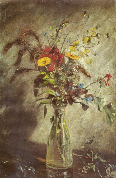 Fiori in un vaso di vetro da John Constable